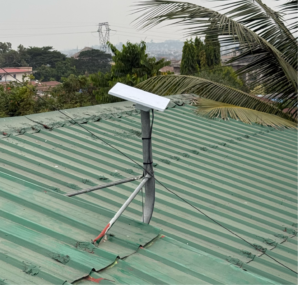 Starlink Uganda Mini kit installed at a residence