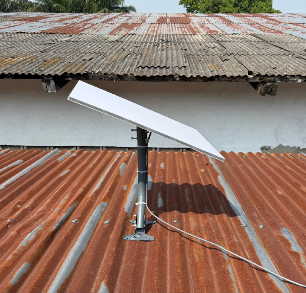 Starlink Uganda Standard kit installed at a factory in Nakawa