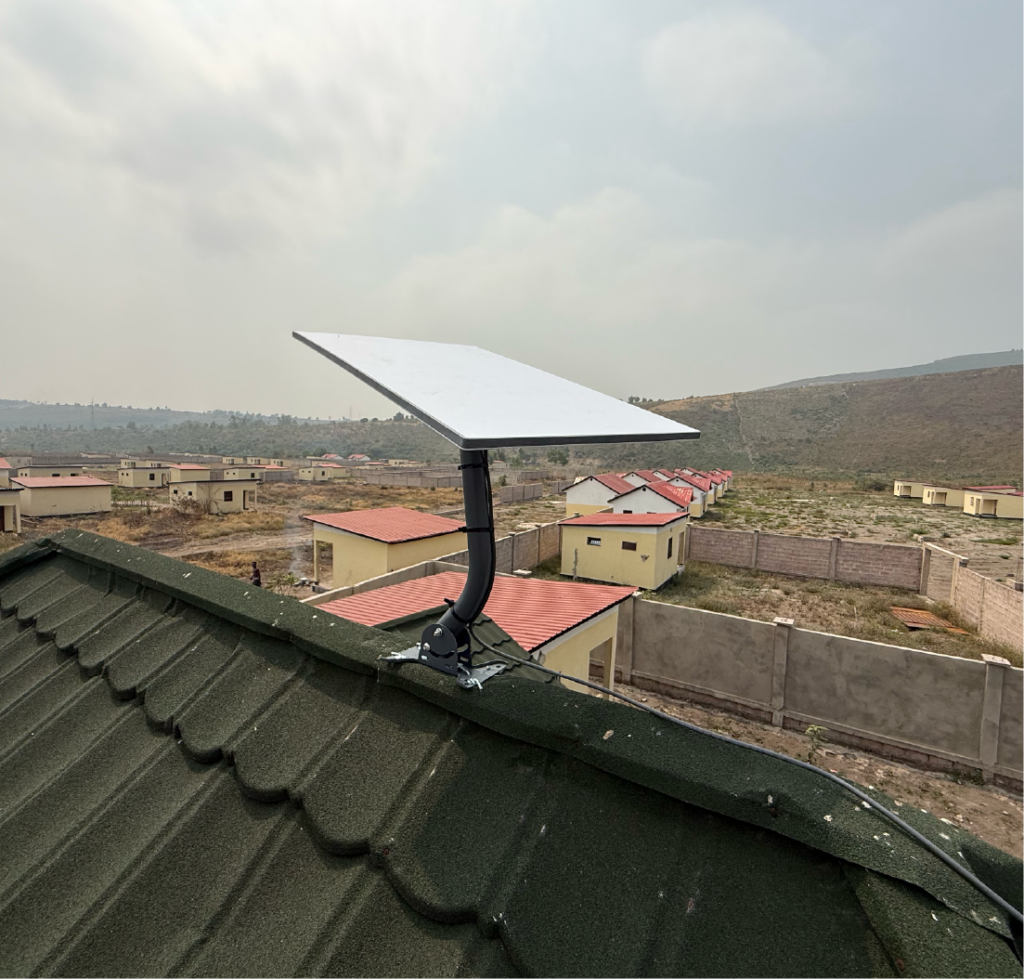 Starlink Uganda installed in a village