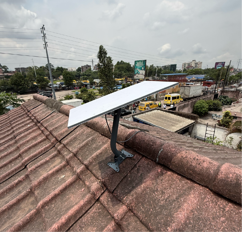 Starlink Uganda standard kit installed on an agile rooftop